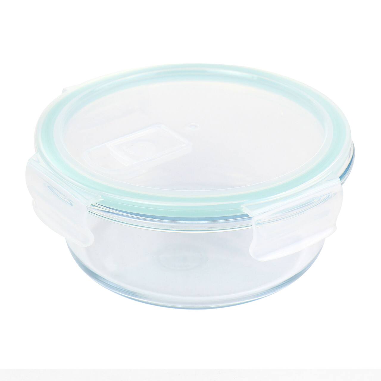 Martha Stewart Round Glass Food Storage Container with Locking Lid